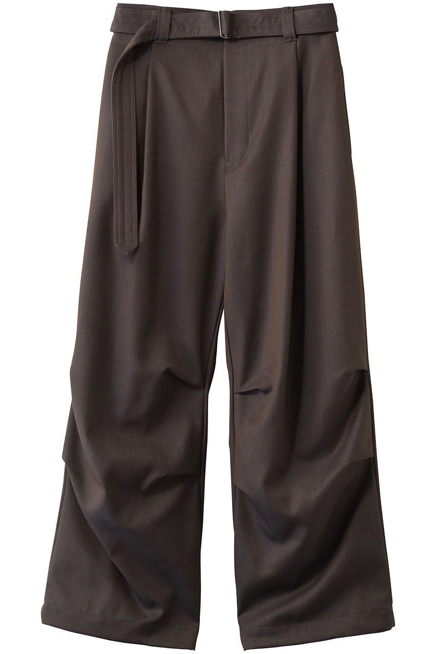 メゾンスペシャル/MAISON SPECIALの【UNISEX】48/2 4色シャンブレーウールスノーパンツ(GRY(グレー)/11251461216)