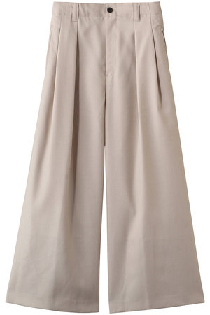 メゾンスペシャル/MAISON SPECIALの【UNISEX】72/2 4色シャンブレーウールバギーパンツ(110600/110601)