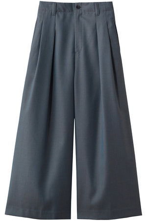 メゾンスペシャル/MAISON SPECIALの【UNISEX】72/2 4色シャンブレーウールバギーパンツ(110600/110601)