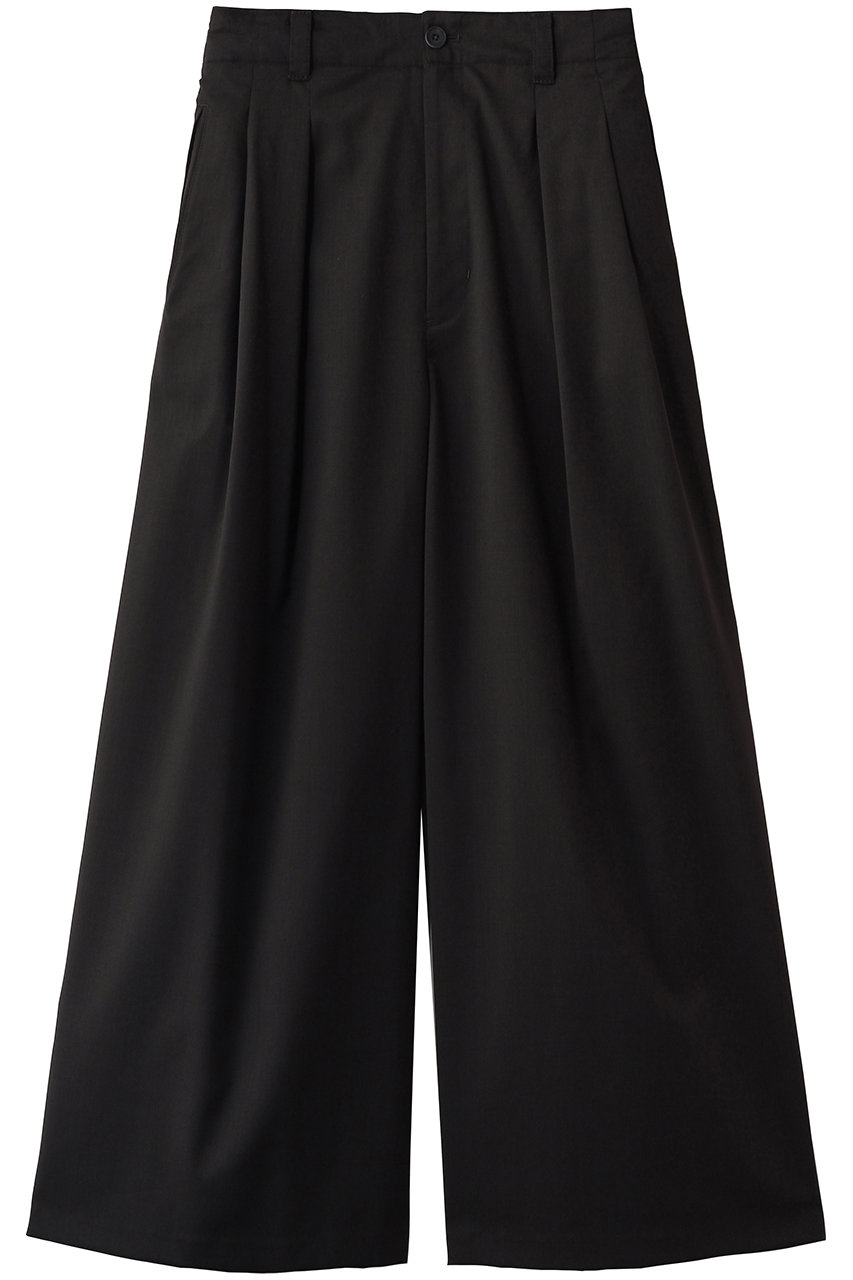 メゾンスペシャル/MAISON SPECIALの【UNISEX】TWバギースラックス(D.BLK(ブラック)/11251461219)