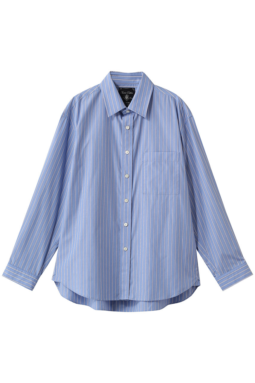 メゾンスペシャル/MAISON SPECIALの【UNISEX】120/2スビンコットン Prime-Over レギュラーシャツ(I.BLU(インディゴブルー)/11261311601)