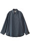 【UNISEX】72/2 4色シャンブレーウールシャツ メゾンスペシャル/MAISON SPECIAL D.BLU(ダークブルー）
