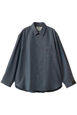 メゾンスペシャル/MAISON SPECIALの【UNISEX】72/2 4色シャンブレーウールシャツ(110400/110403)