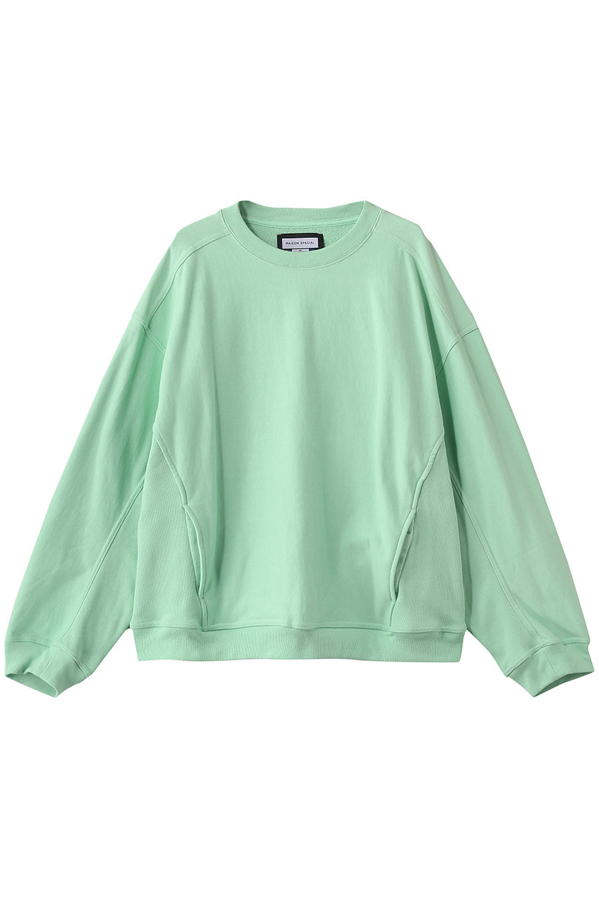 メゾンスペシャル/MAISON SPECIALの【UNISEX】Prime-Over クルーネックPOスウェット(L.GRN(ライトグリーン)/11261411313)