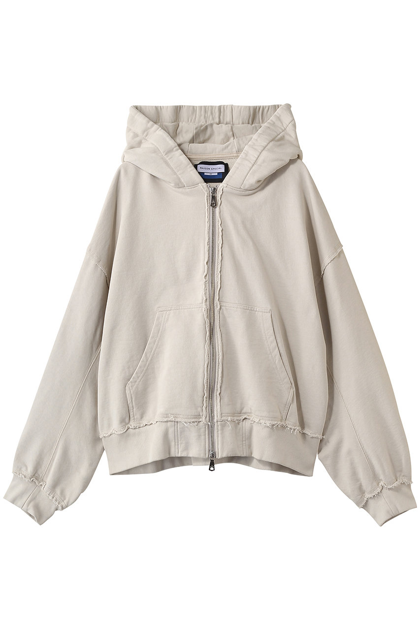 メゾンスペシャル/MAISON SPECIALの【UNISEX】Prime-Over ギャザーフーディー ZIPパーカー(G.BGE(グレーベージュ)/11261411319)