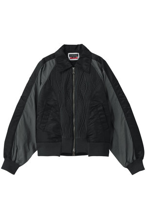 メゾンスペシャル/MAISON SPECIALの【UNISEX】ニットドッキング襟付きブルゾン(110800/110802)