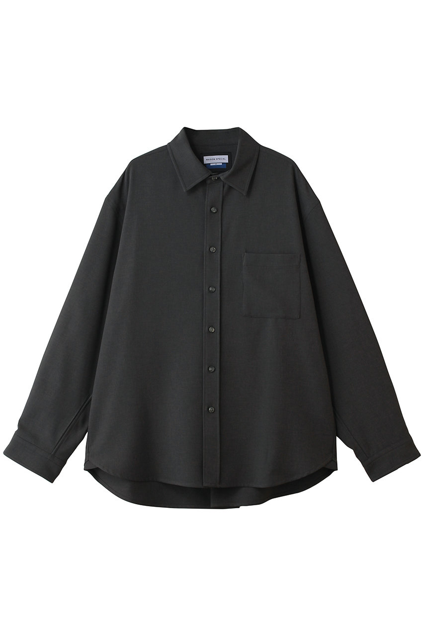 メゾンスペシャル/MAISON SPECIALの【UNISEX】トロワッシャーシャツ(C.GRY(チャコールグレー)/11252311604)