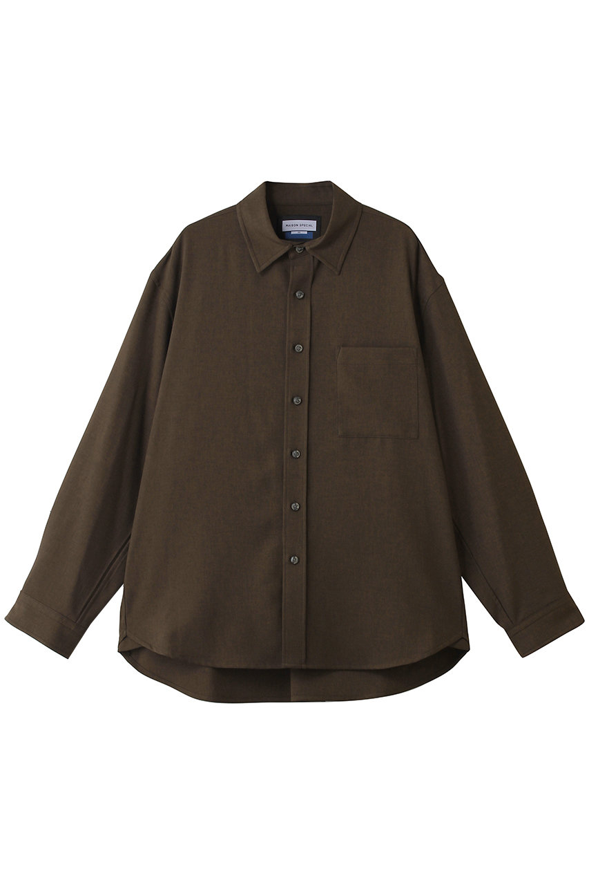 メゾンスペシャル/MAISON SPECIALの【UNISEX】トロワッシャーシャツ(BRN(ブラウン)/11252311604)