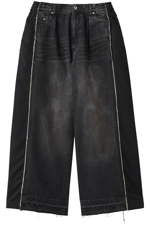 メゾンスペシャル/MAISON SPECIALの【UNISEX】ドッキングデニム バギーパンツ(110600/110601)