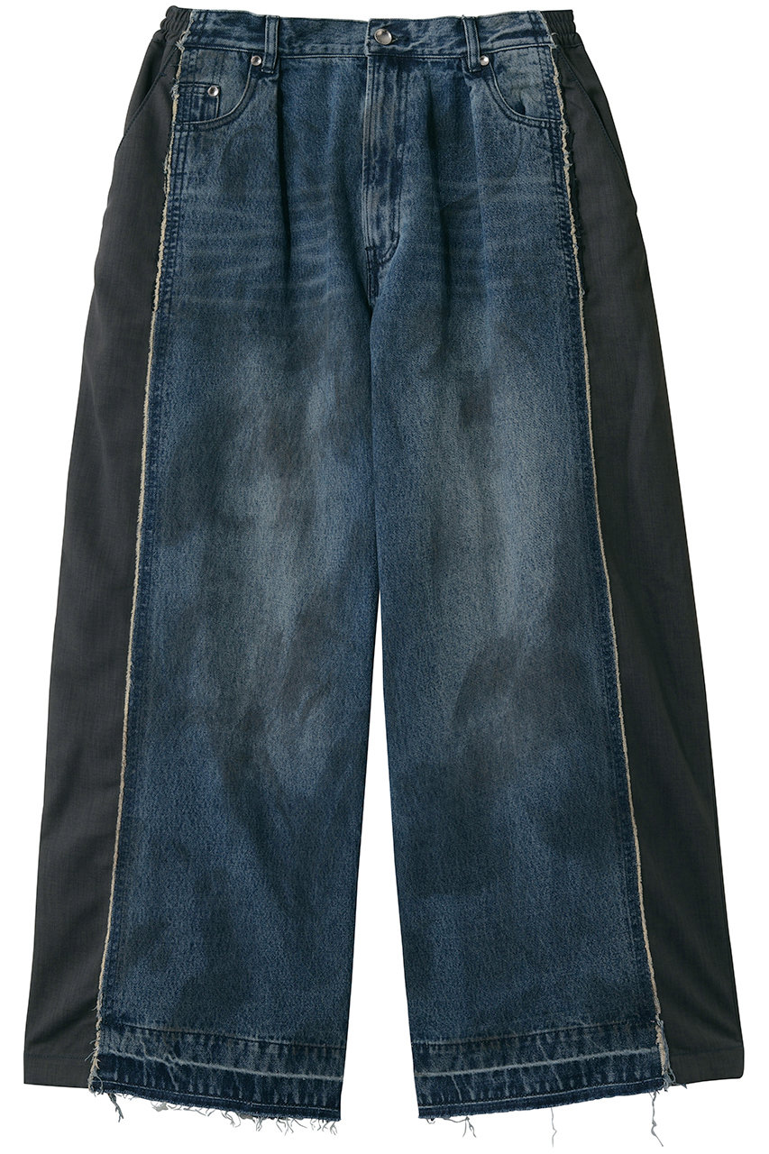 メゾンスペシャル/MAISON SPECIALの【UNISEX】ドッキングデニム バギーパンツ(NVY(ネイビー)/11261461508)