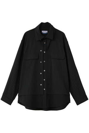 メゾンスペシャル/MAISON SPECIALの【UNISEX】レイヤリングオープンカラーシャツ(110400/110403)