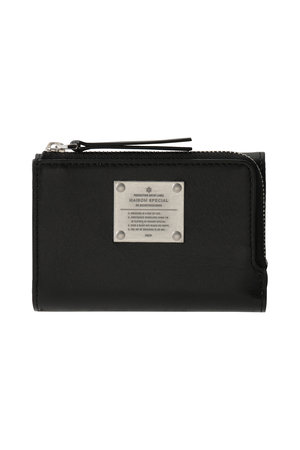 メゾンスペシャル/MAISON SPECIALの【UNISEX】Lジップ三つ折りコインケース メタルプレートつき(120700/120701)
