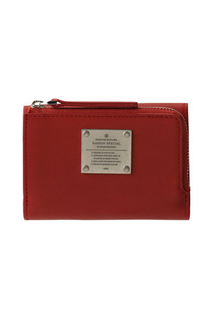 メゾンスペシャル/MAISON SPECIALの【UNISEX】Lジップ三つ折りコインケース メタルプレートつき(120700/120701)