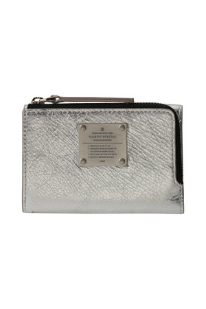 メゾンスペシャル/MAISON SPECIALの【UNISEX】Lジップ三つ折りコインケース メタルプレートつき(120700/120701)