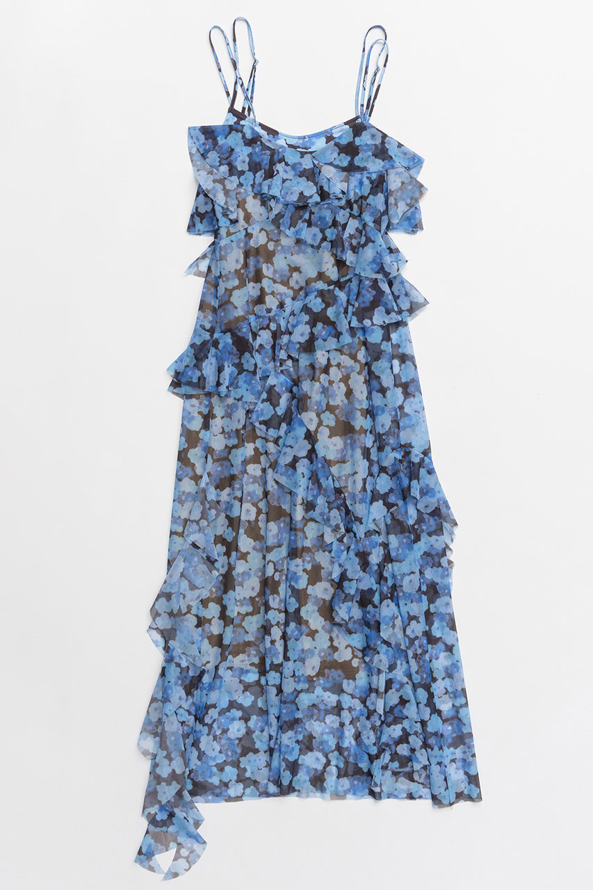 メゾンスペシャル/MAISON SPECIALの【予約販売】Flower Camisole Dress/ブラーフラワーキャミワンピース(BLU(ブルー)/21252265303)
