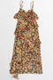 【予約販売】Flower Camisole Dress/ブラーフラワーキャミワンピース メゾンスペシャル/MAISON SPECIAL ORG(オレンジ)