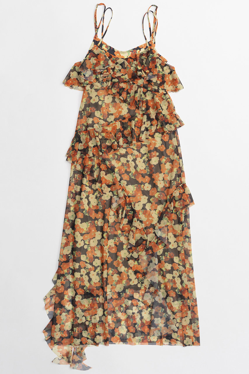 メゾンスペシャル/MAISON SPECIALの【予約販売】Flower Camisole Dress/ブラーフラワーキャミワンピース(ORG(オレンジ)/21252265303)
