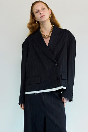 メゾンスペシャル/MAISON SPECIALの【予約販売】Cut-Off Mid-Length Jacket/カットオフミドルジャケット