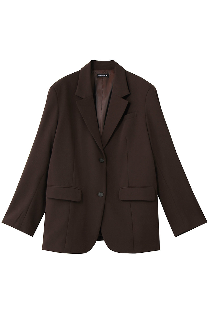 メゾンスペシャル/MAISON SPECIALのColor Single Jacket/カラーシングルジャケット(BRN(ブラウン)/21261115202)