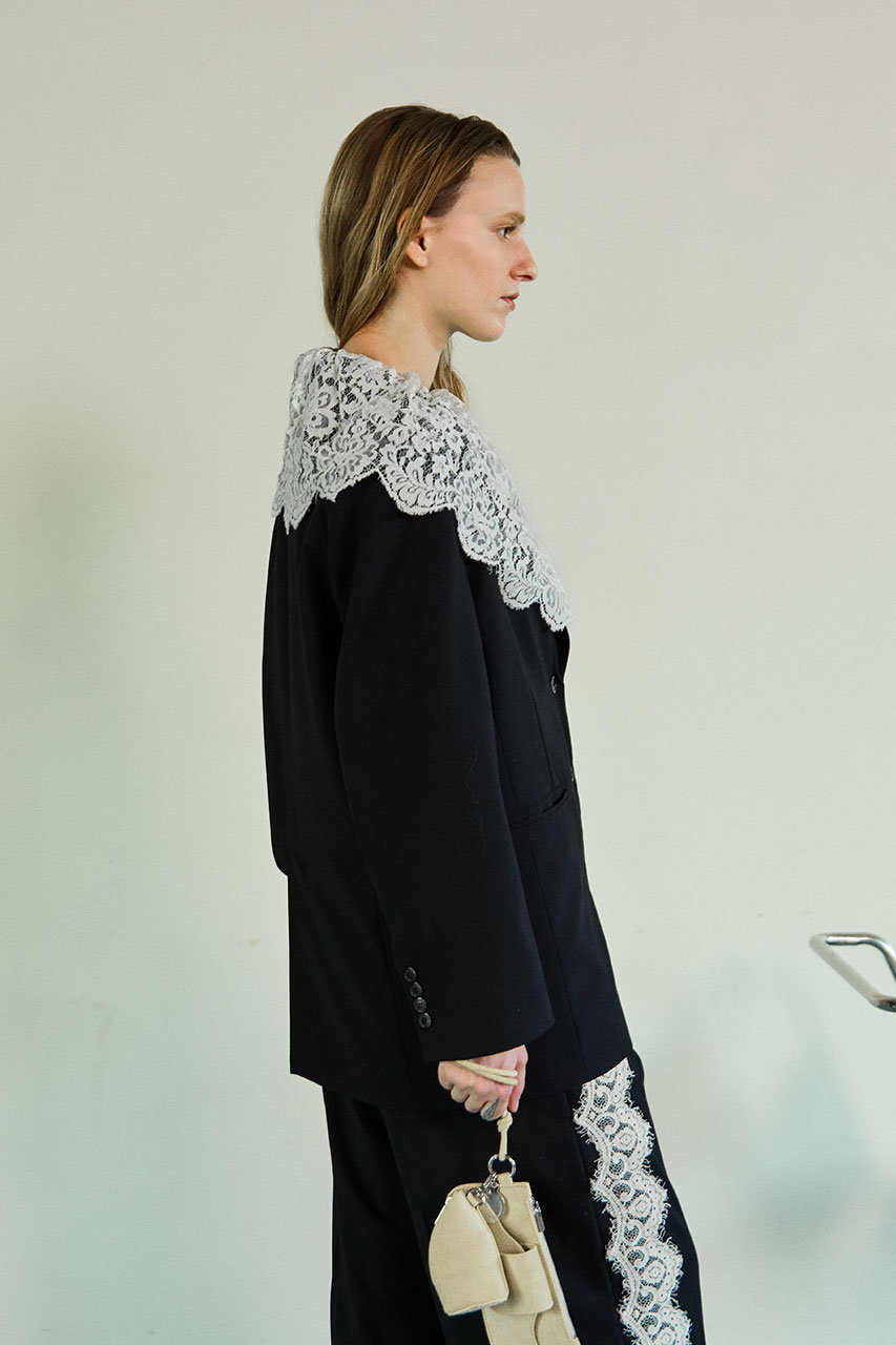 MAISON SPECIAL(メゾンスペシャル)｜Lace Vest Single Jacket/レース