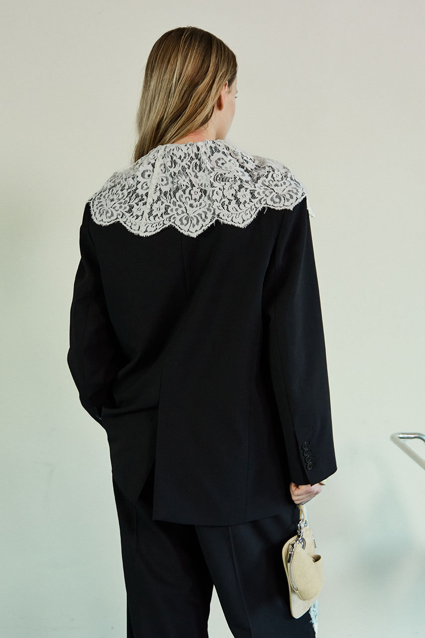 MAISON SPECIAL(メゾンスペシャル)｜Lace Vest Single Jacket/レース