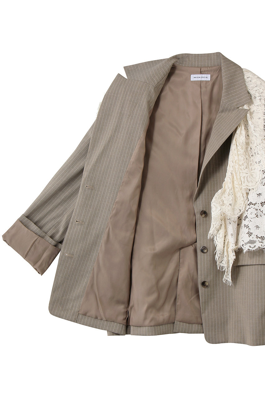 MAISON SPECIAL(メゾンスペシャル)｜Lace Vest Single Jacket/レース