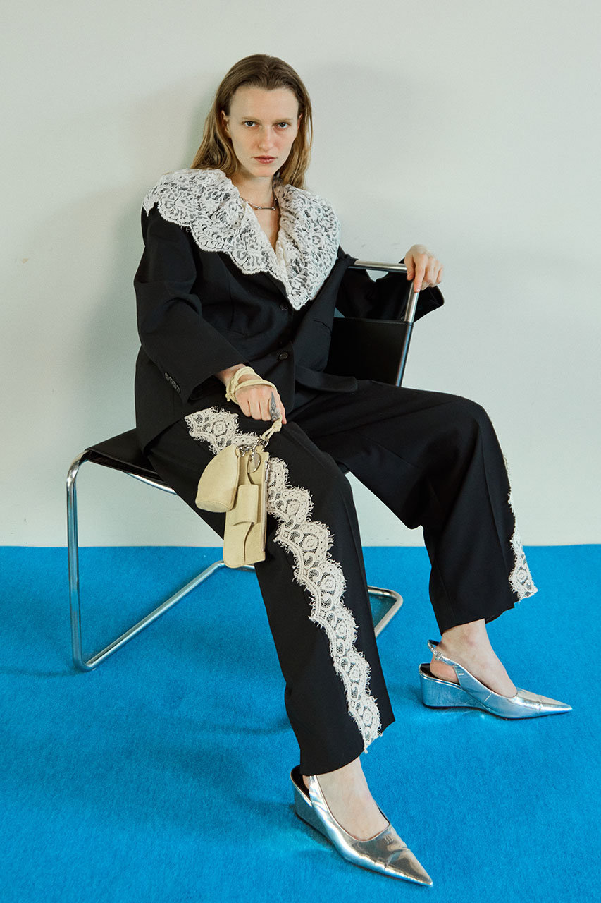 MAISON SPECIAL(メゾンスペシャル)｜Lace Vest Single Jacket/レース