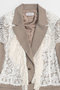 Lace Vest Single Jacket/レースベストシングルジャケット メゾンスペシャル/MAISON SPECIAL