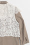 Lace Vest Single Jacket/レースベストシングルジャケット メゾンスペシャル/MAISON SPECIAL