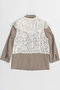 Lace Vest Single Jacket/レースベストシングルジャケット メゾンスペシャル/MAISON SPECIAL