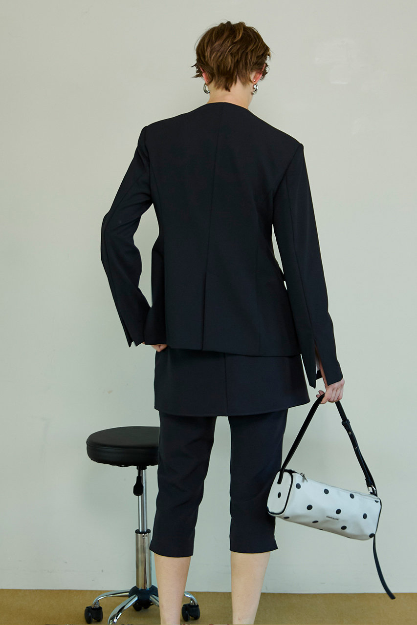 MAISON SPECIAL(メゾンスペシャル)｜No-Collar 2WAY Ribbon Jacket