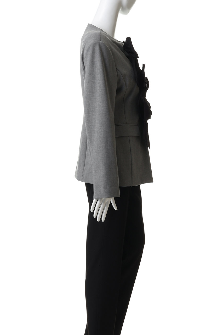 MAISON SPECIAL(メゾンスペシャル)｜No-Collar 2WAY Ribbon Jacket