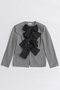 【予約販売】No-Collar 2WAY Ribbon Jacket/ノーカラー2WAYリボンジャケット メゾンスペシャル/MAISON SPECIAL GRY(グレー)