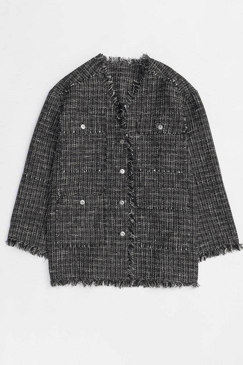 MAISON SPECIAL(メゾンスペシャル)｜【予約販売】Fringe Tweed Long