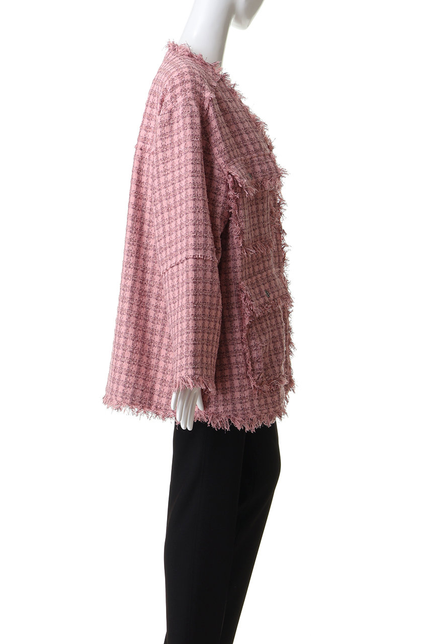 MAISON SPECIAL(メゾンスペシャル)｜Fringe Tweed Long Jacket