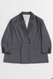 【予約販売】Over Jacket/ラペルデザインオーバージャケット メゾンスペシャル/MAISON SPECIAL GRY(グレー)