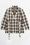 【予約販売】Flannel Check Tailored Jacket/オンブレーチェクテーラードジャケット メゾンスペシャル/MAISON SPECIAL BRN(ブラウン)