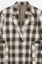 【予約販売】Flannel Check Tailored Jacket/オンブレーチェクテーラードジャケット メゾンスペシャル/MAISON SPECIAL