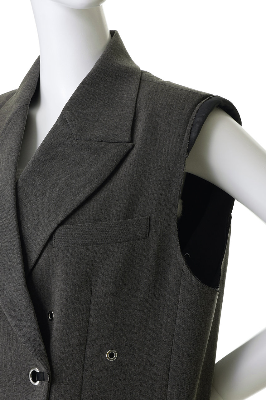 MAISON SPECIAL(メゾンスペシャル)｜Eyelet Over Gilet/アイレット