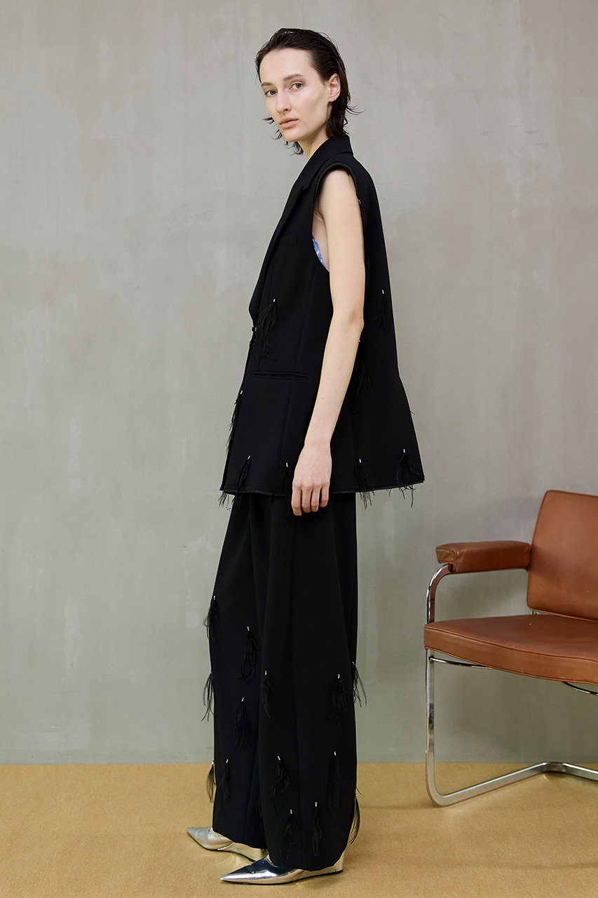 maison special メゾンスペシャル オーバージレ MAISON SPECIAL(メゾンスペシャル)｜【予約販売】Feather Over-Gilet