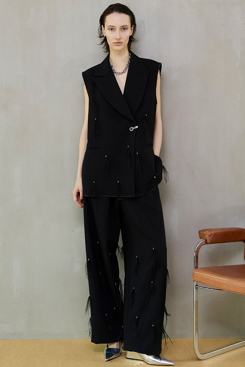 トップス MAISON SPECIAL Feather Over-Gilet MAISON SPECIAL(メゾンスペシャル)｜Feather Over-Gilet/フェザー