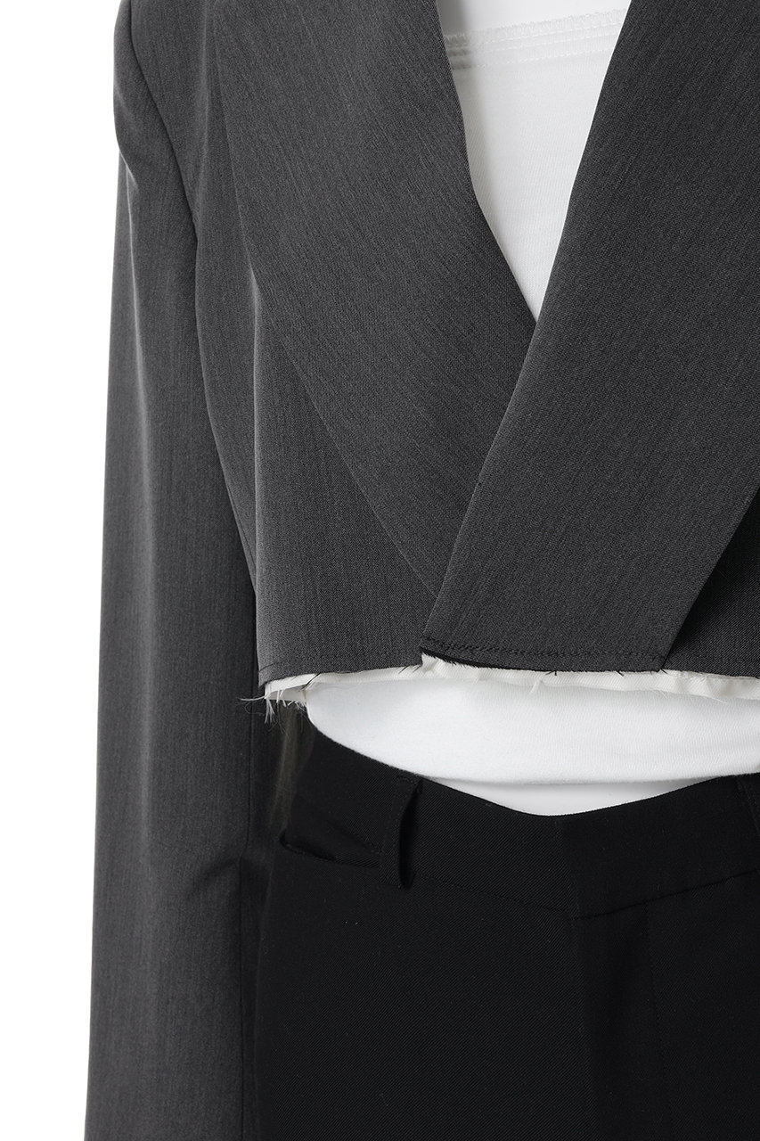 MAISON SPECIAL(メゾンスペシャル)｜Back-Tulle Short Jacket/バック