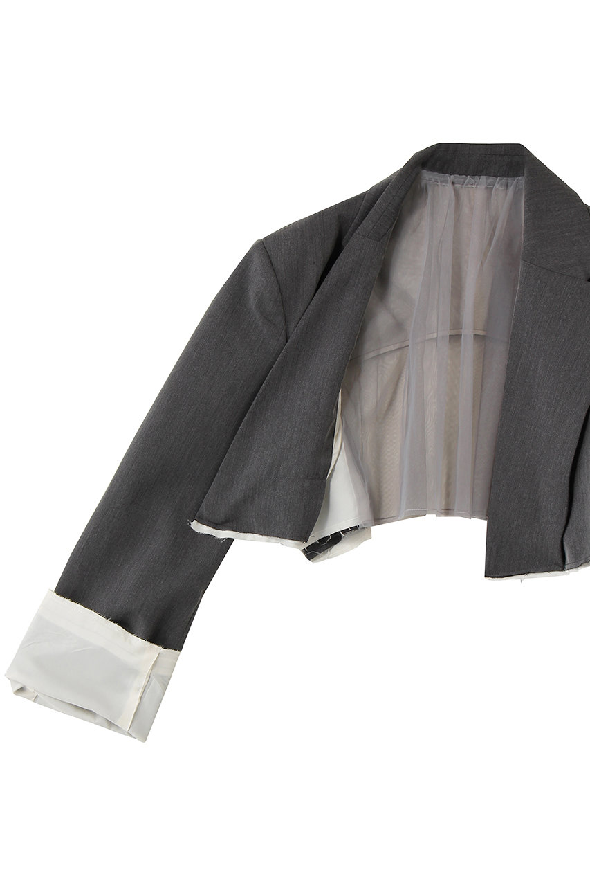 MAISON SPECIAL(メゾンスペシャル)｜Back-Tulle Short Jacket/バック