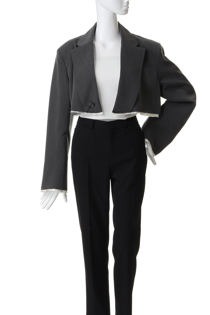 MAISON SPECIAL(メゾンスペシャル)｜Back-Tulle Short Jacket/バック