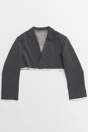 メゾンスペシャル/MAISON SPECIALの【予約販売】Back-Tulle Short Jacket/バックチュールショートジャケット(110800/110801)