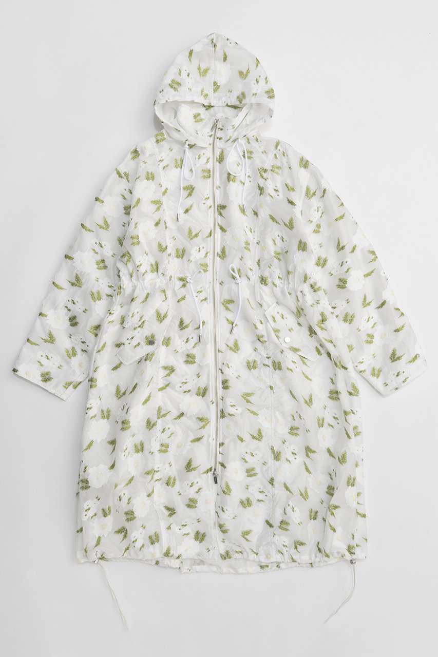 メゾンスペシャル/MAISON SPECIALの【予約販売】Shear Moss Coat/フラワージャガードモッズコート(WHT(ホワイト)/21261165702)