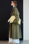Drape Skirt Long Trench Coat/ドレープスカーフロングトレンチコート メゾンスペシャル/MAISON SPECIAL
