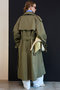 Drape Skirt Long Trench Coat/ドレープスカーフロングトレンチコート メゾンスペシャル/MAISON SPECIAL