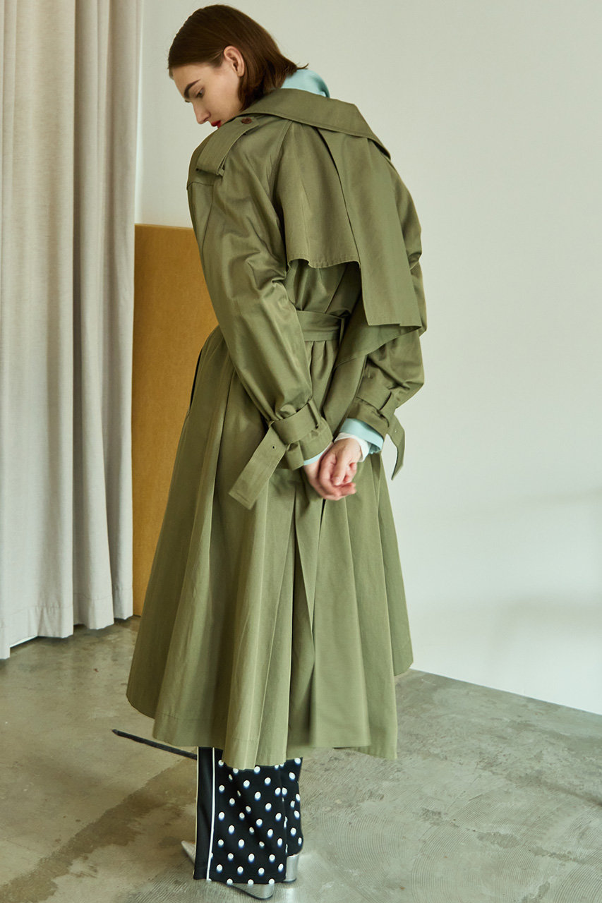 MAISON SPECIAL(メゾンスペシャル)｜Drape Skirt Long Trench Coat