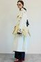 Drape Skirt Long Trench Coat/ドレープスカーフロングトレンチコート メゾンスペシャル/MAISON SPECIAL
